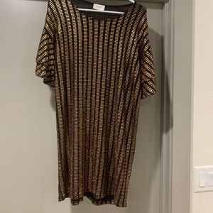 Perfect Night Out Dress with Gold Sequins